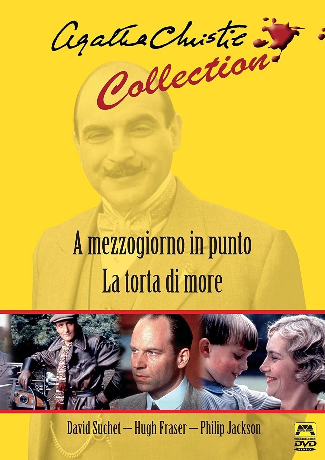 TeknoFilm - DVD - Agatha Christie Collection - A MEZZOGIORNO IN PUNTO (Rennie Rye 1989) + LA TORTA DI MORE (Rennie Rye 1989) - MALAVASI