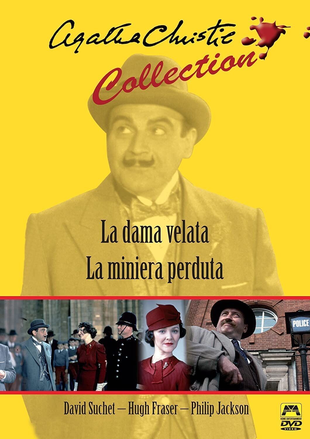 TeknoFilm - DVD - Agatha Christie Collection - LA DAMA VELATA (Edward Bennett 1990) + LA MINIERA PERDUTA (Edward Bennett 1990) - MALAVASI