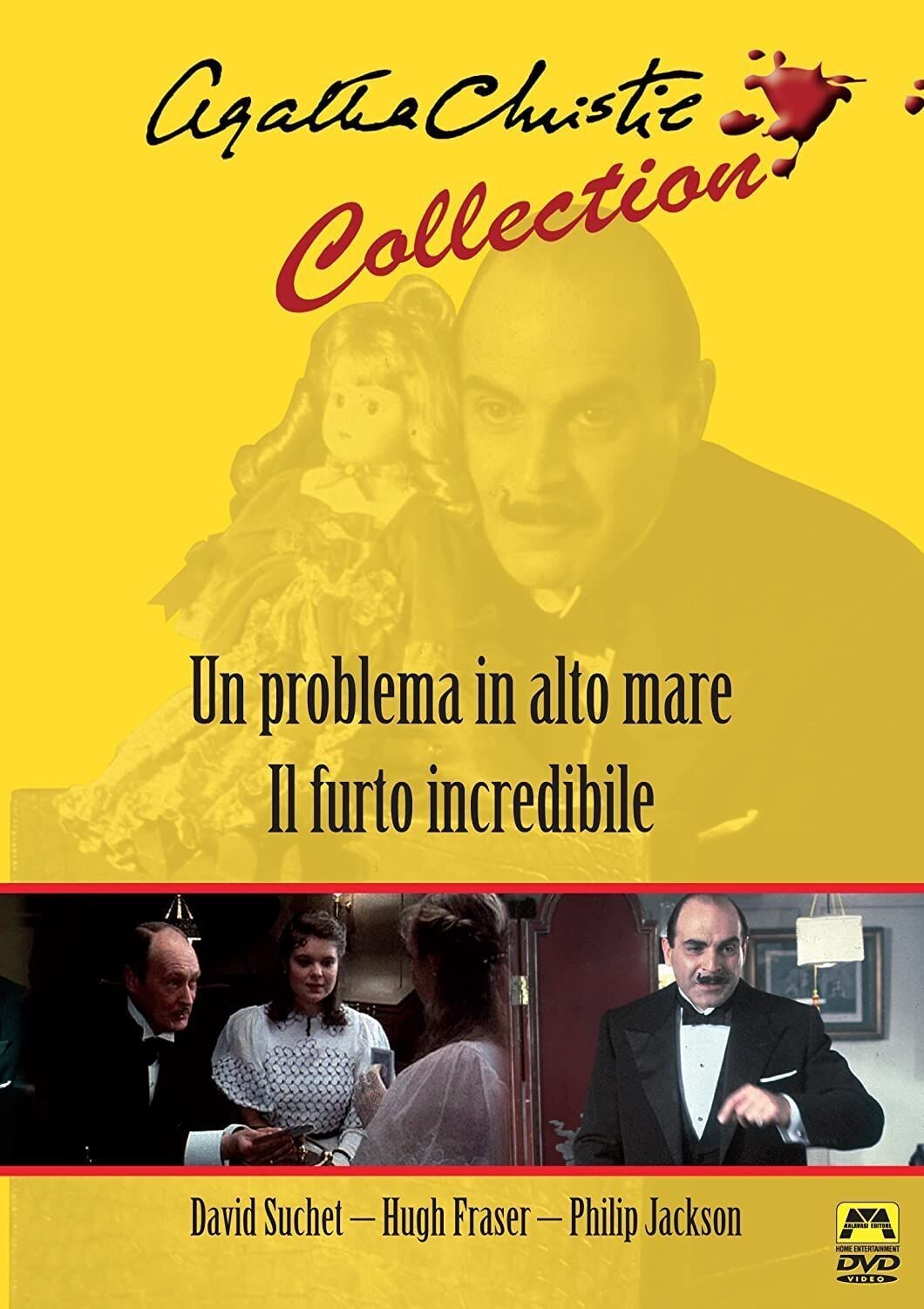 TeknoFilm - DVD - Agatha Christie Collection - UN PROBLEMA IN ALTO MARE (Rennie Rye 1989) + UN FURTO INCREDIBILE (Edward Bennett 1989) - MALAVASI