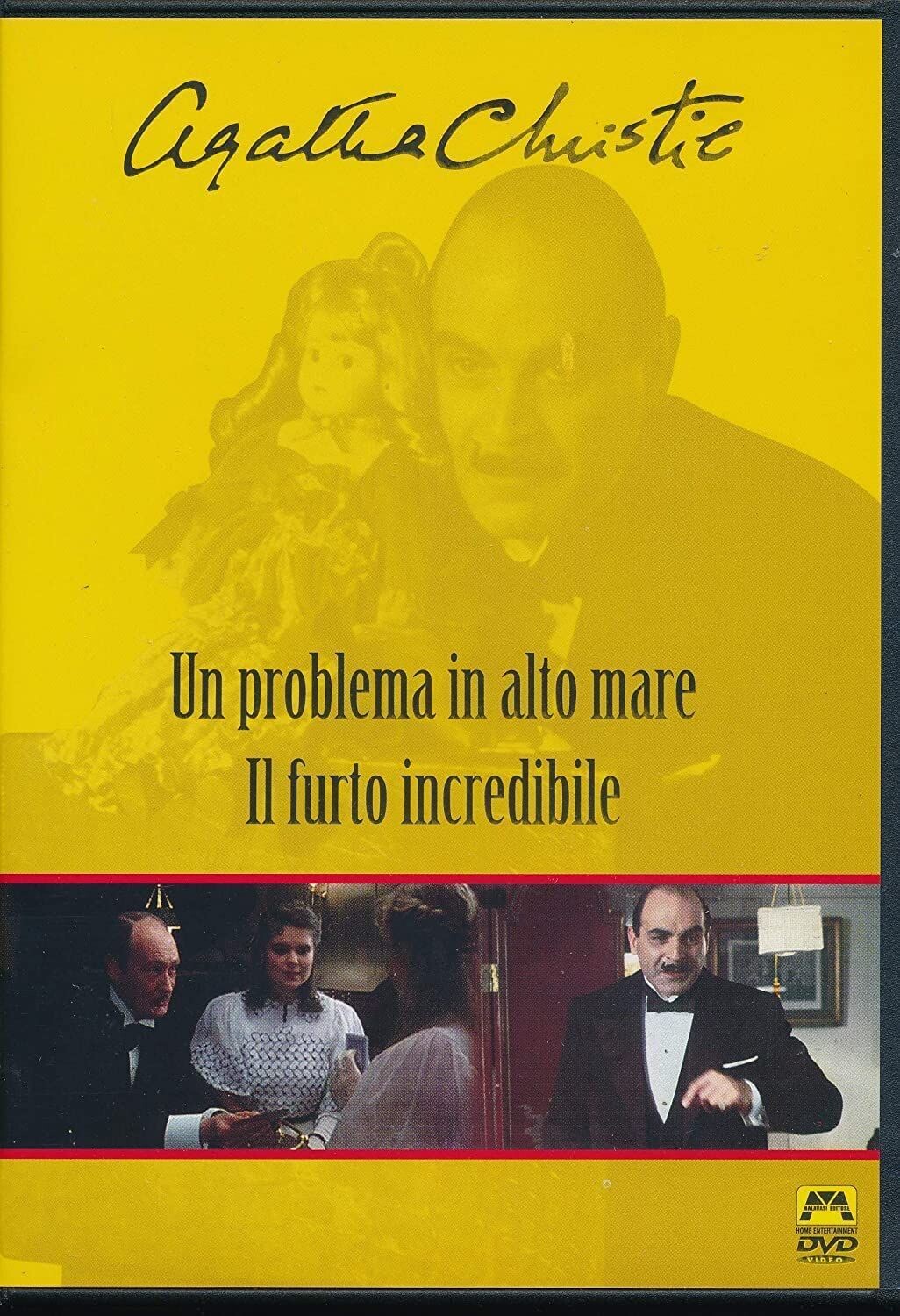 TeknoFilm - DVD - Agatha Christie - UN PROBLEMA IN ALTO MARE (Rennie Rye 1989) + UN FURTO INCREDIBILE (Edward Bennett 1989) - MALAVASI