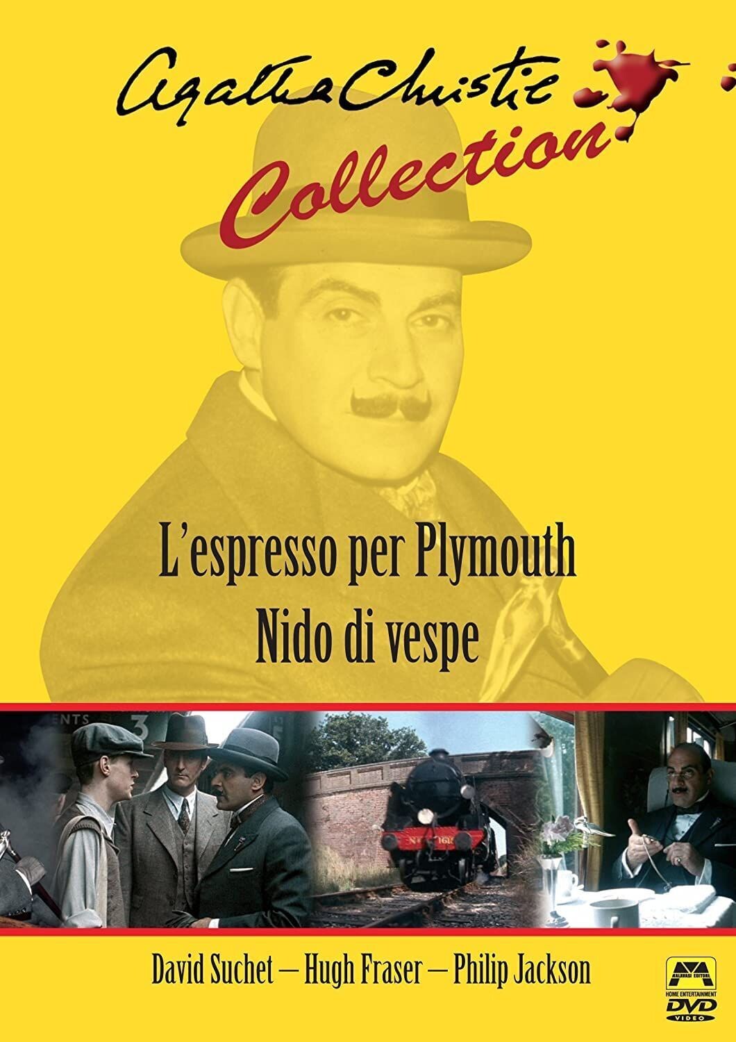 TeknoFilm - DVD - Agatha Christie Collection - L'ESPRESSO PER PLAYMOUTH (Andrew Piddington 1990) + NIDO DI VESPE (Brian Farnham 1990) - MALAVASI