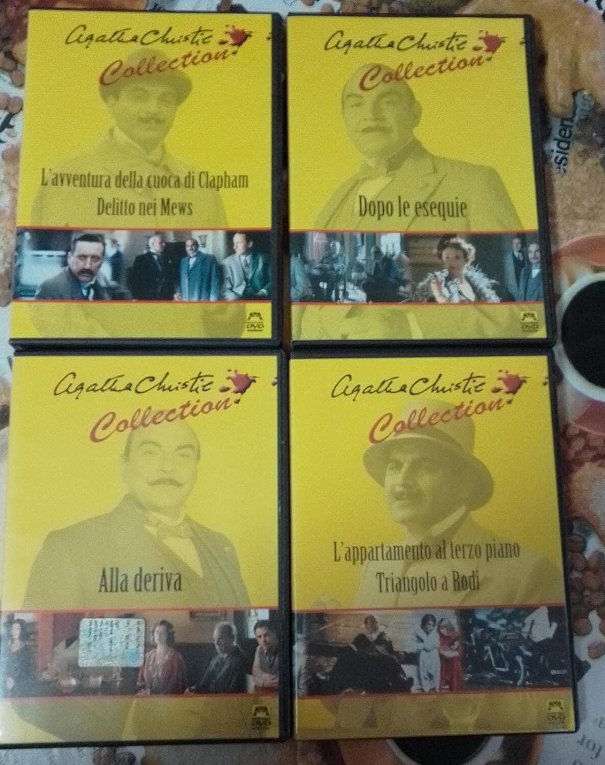 TeknoFilm - 4 DVD - Agatha Christie Collection 4 - L'AVVENTURA DELLA CUOCA DI CLAPHAM + DOPO LE ESEQUIE + ALLA DERIVA + L'APPARTAMENTO AL TERZO PIANO - MALAVASI