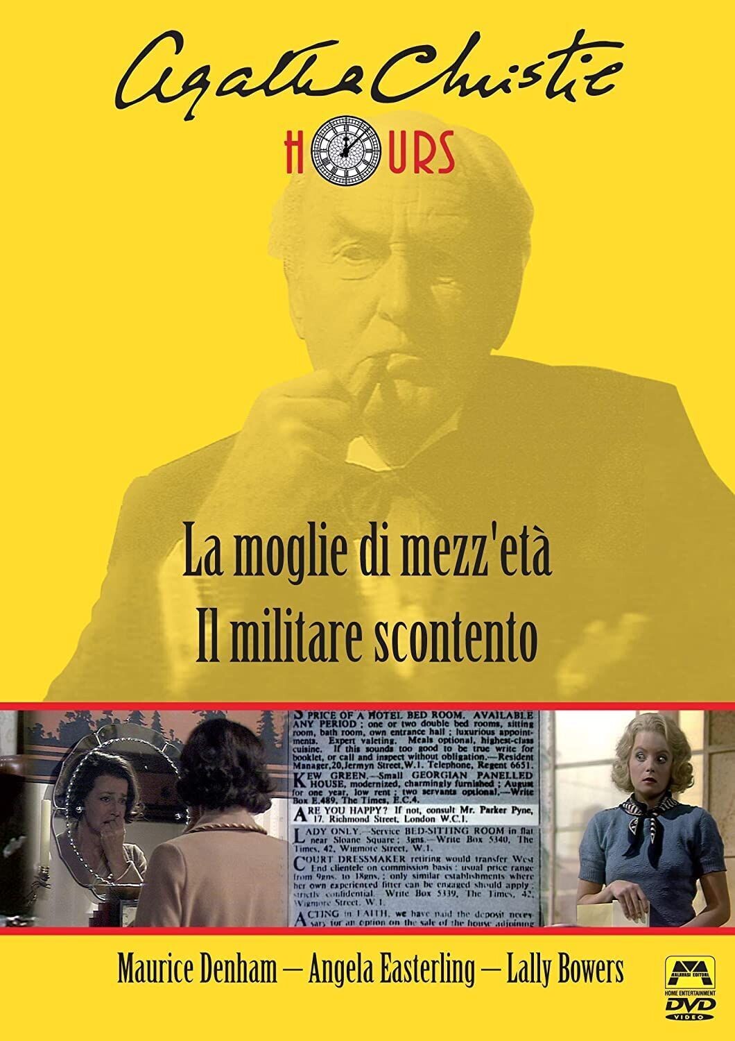 TeknoFilm - DVD - Agatha Christie Hours - LA MOGLIE DI MEZZ'ETA' (Michael Simpson 1982) + IL MILITARE SCONTENTO (Michael Simpson 1982) - MALAVASI