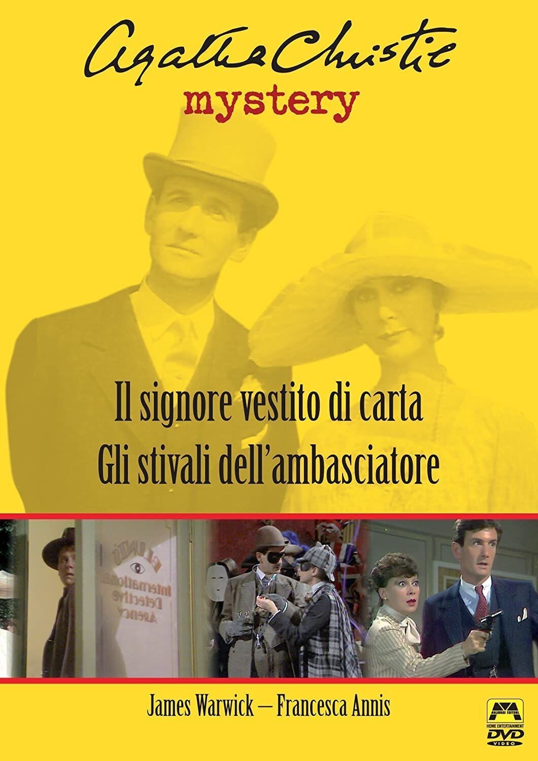 TeknoFilm - DVD - Agatha Christie Mistery - IL SIGNORE VESTITO DI CARTA (Christopher Hodson 1983) + GLI STIVALI DELL'AMBASCIATORE (Paul Annett 1983) - MALAVASI