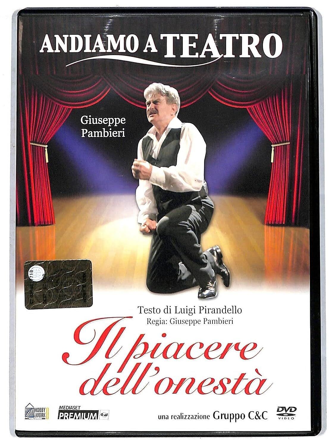 TeknoFilm - DVD – Andiamo a Teatro: IL PIACERE DELL'ONESTA' di Giuseppe Pambieri (2007) - HOBBY & WORK