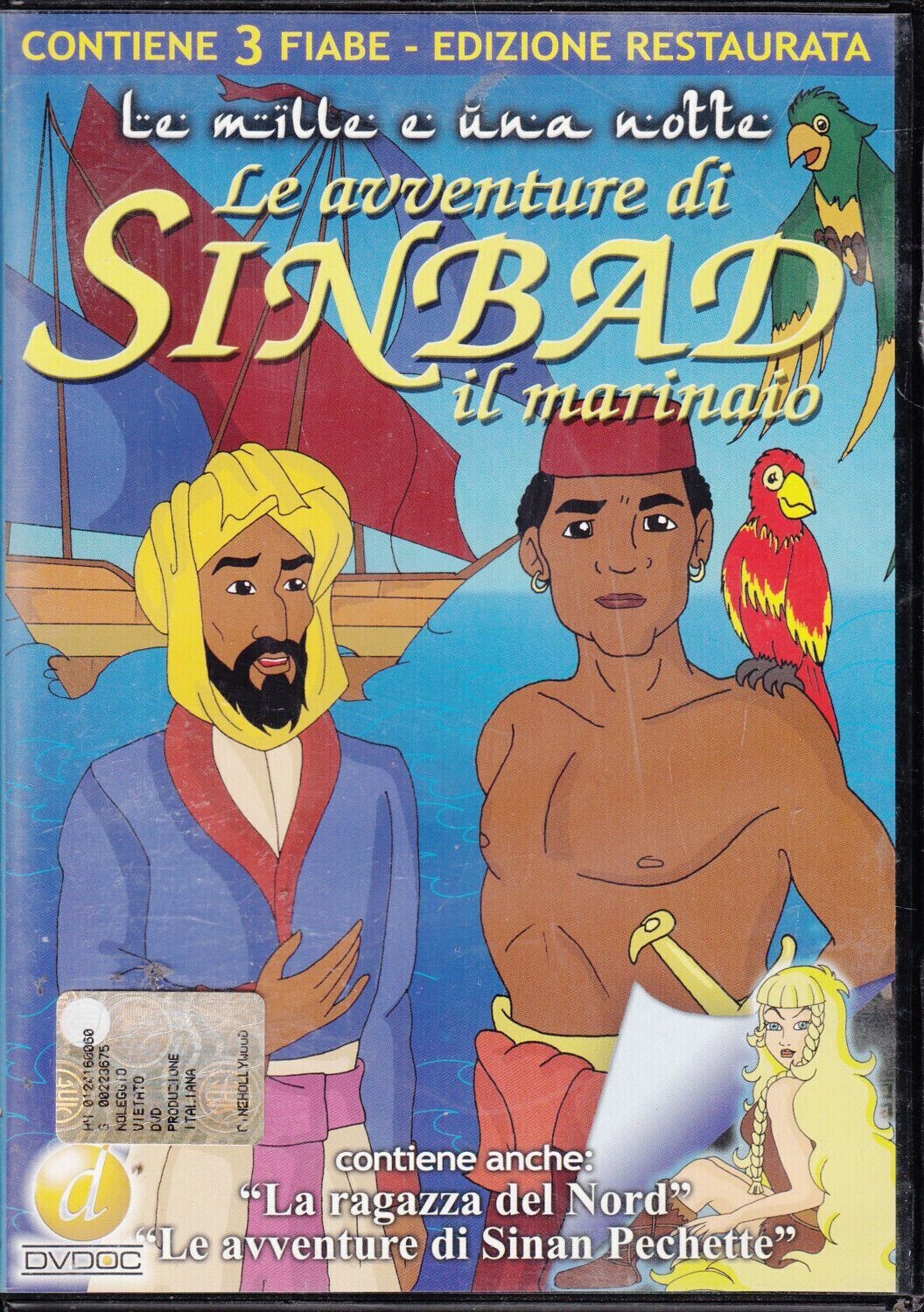 TeknoFilm - DVD - Le avventure di Sinbad il marinaio + La ragazza del nord + Le avventure di Sinan Pechette (edizione restaurata) (2008) - DVDOC