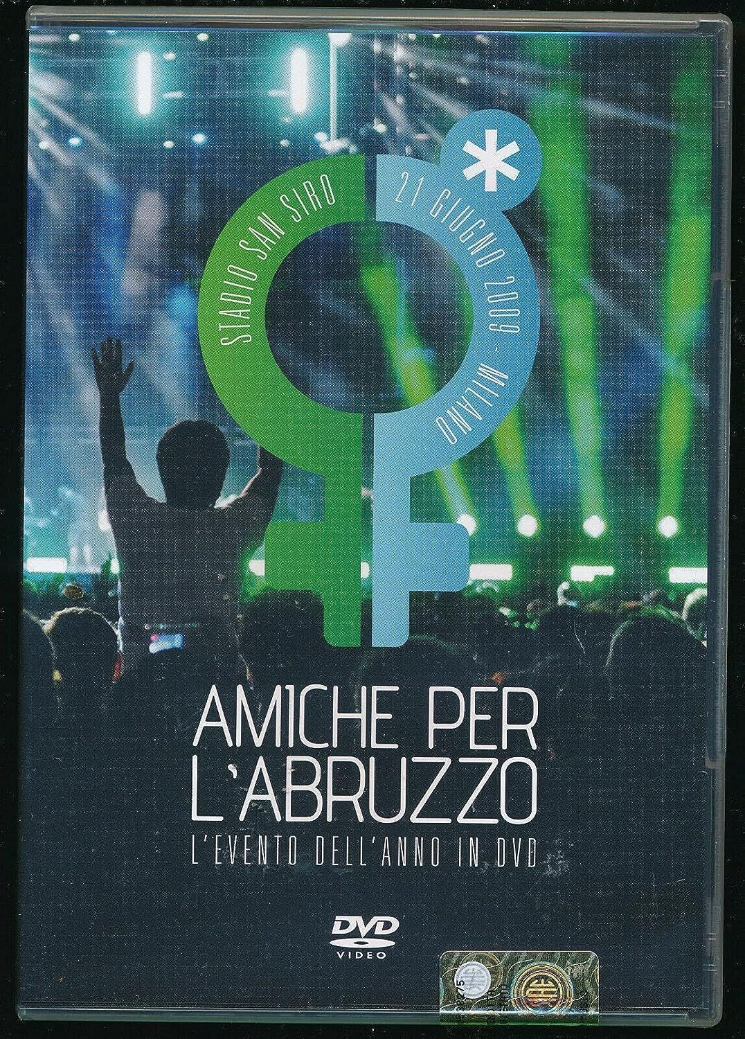 TeknoFilm - 2 DVD + Libro 48 Pag – AMICHE PER L'ABBRUZZO Stadio San Siro 2009 Milano (2010) - PANINI