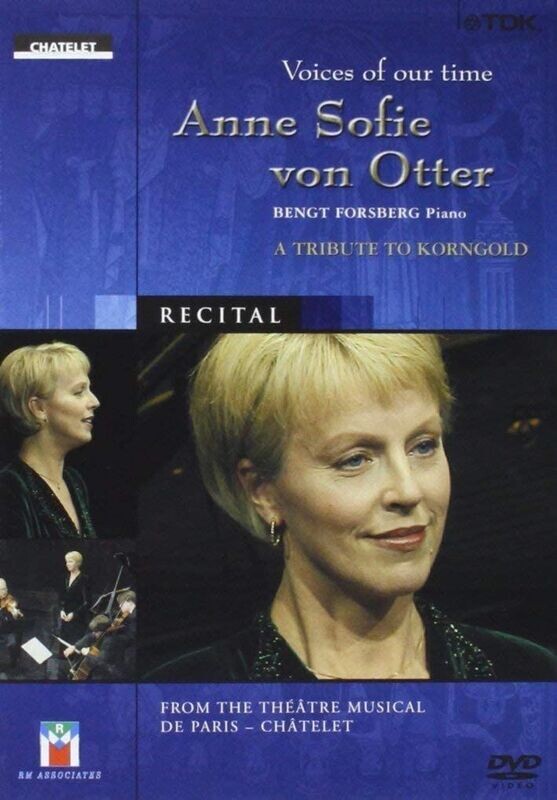 TeknoFilm - DVD - ANNE SOFIE VON OTTER - A TRIBUTE TO KORNGOLD - From the theatre musical de paris  - CHATELET (2000) - TDK