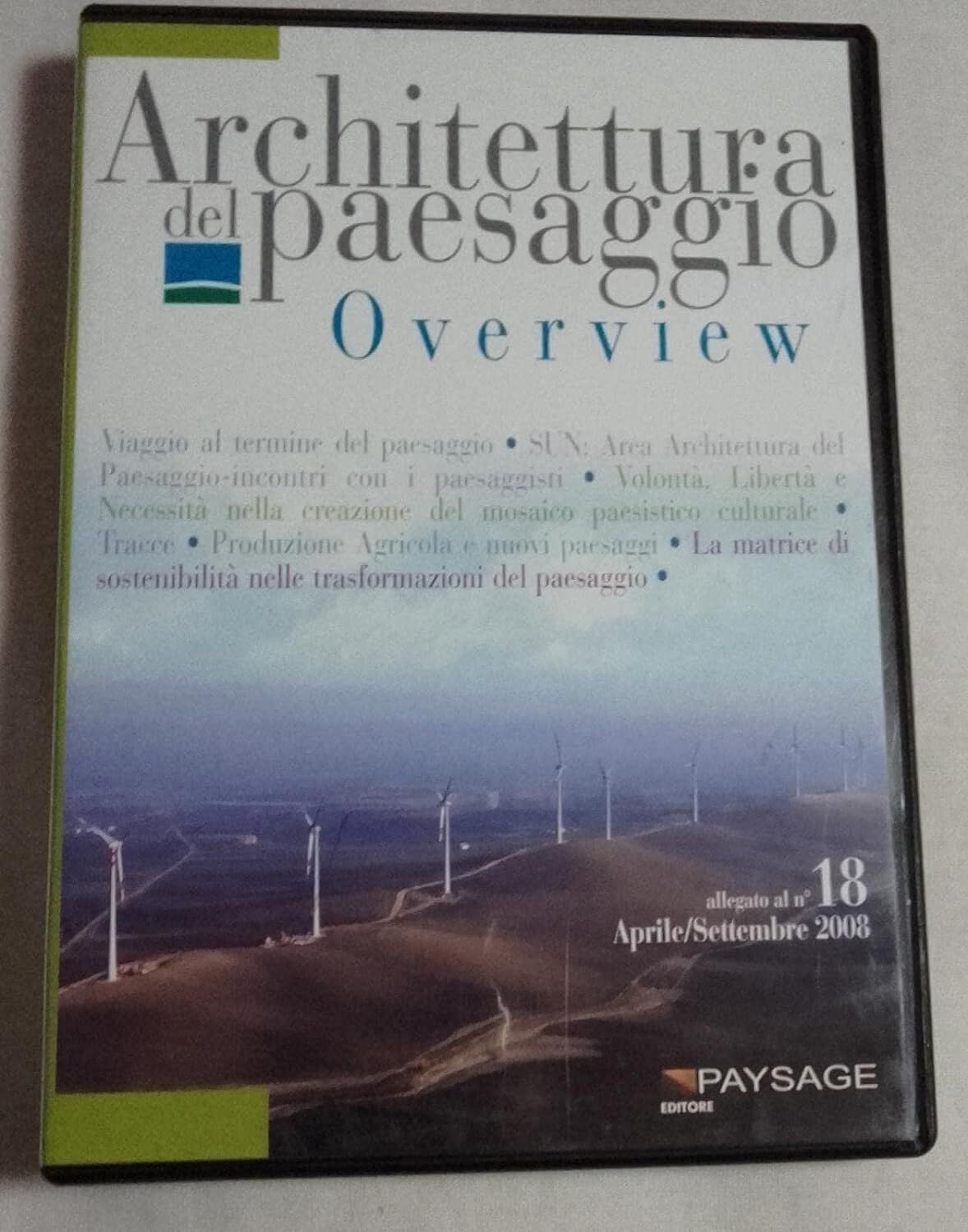 TeknoFilm - DVD - ARCHITETTURA DEL PAESAGGIO Vol. 18 - OVERVIEW (2007) - PAYSAGE