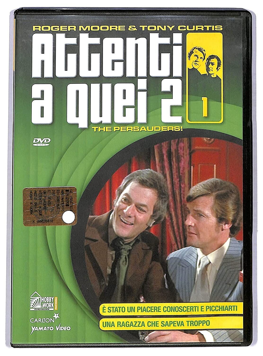 TeknoFilm - DVD - ATTENTI A QUEI 2 Vol. 01 con Roger Moore (E' stato un piacere conoscierti e picchiarti - Una ragazza che sapeva troppo) con Roger Moore (1971) - HOBBY & WORK