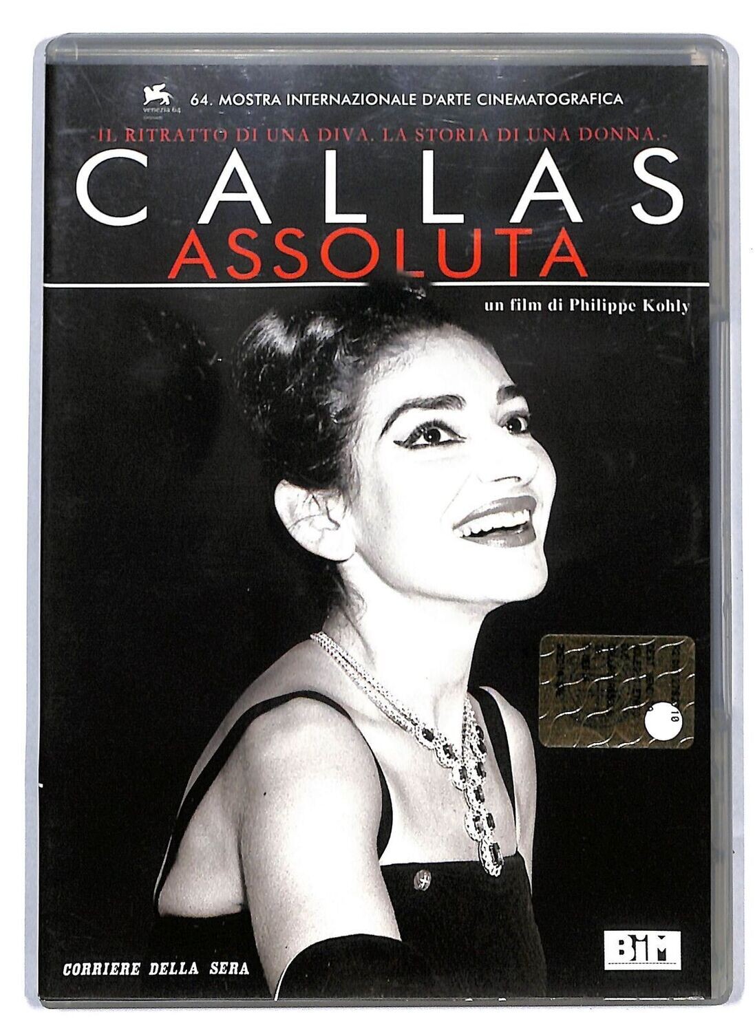 TeknoFilm - DVD – CALLAS - ASSOLUTA di Philippe Kohly (2007) - CORRIERE DELLA SERA