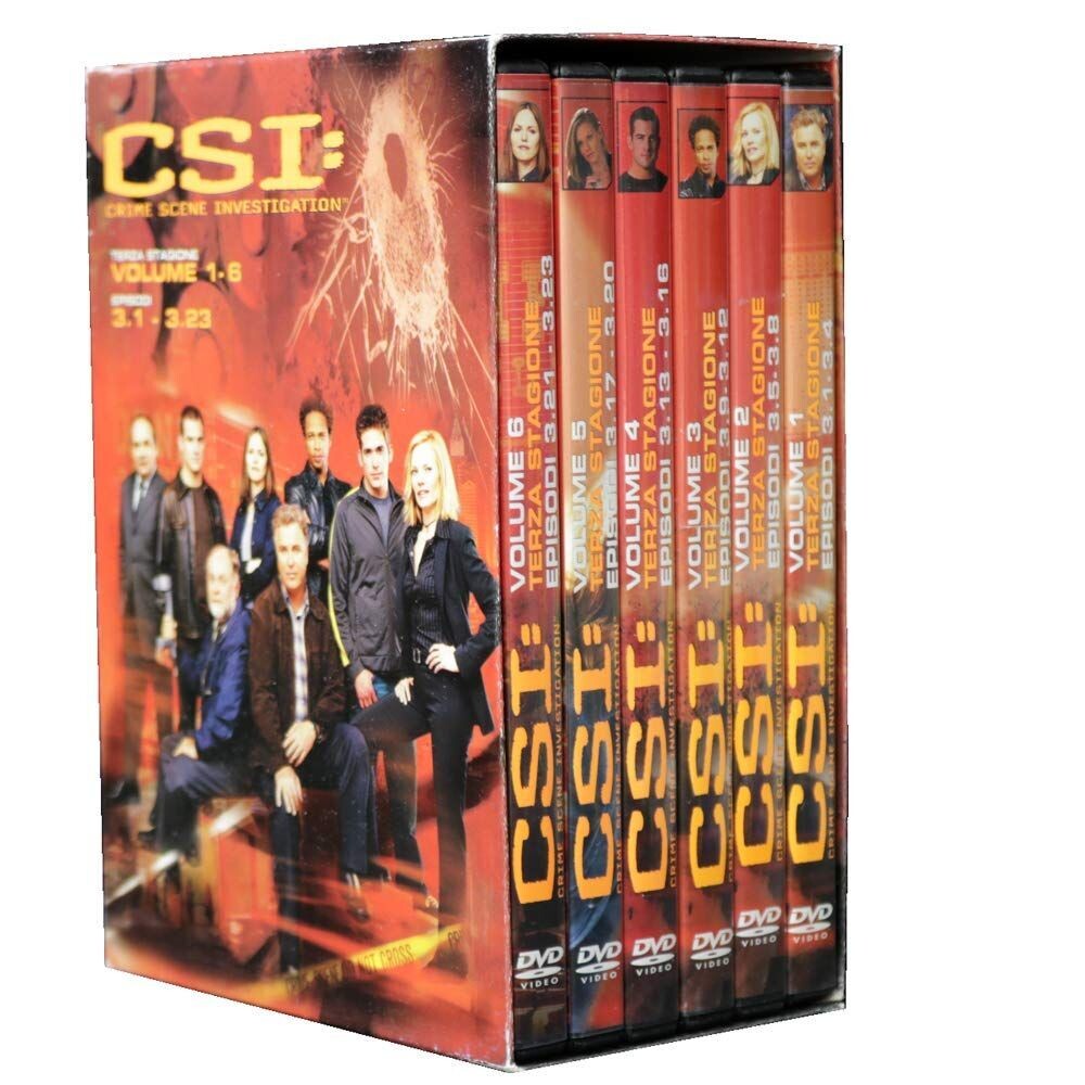 TeknoFilm - 6 DVD – C.S.I. Stagione 3 Ep. da 13 a 23 di A.A.V.V. (2003) - PLAY PRESS