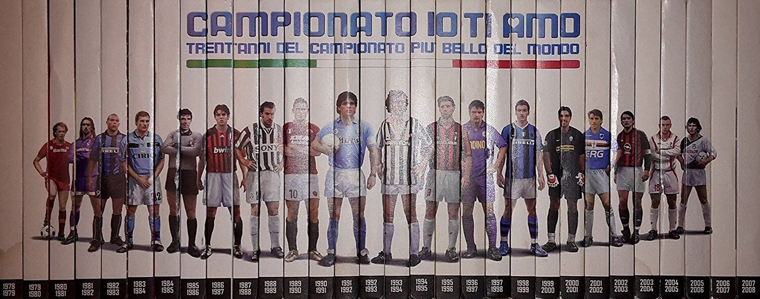 TeknoFilm - (30 Dvd + Booklet/Almanacco Interno) "Campionato Io Ti Amo - 1978/2008: Trent'anni Del Campionato Più Bello Del Mondo" - (2006) - GAZZETTA DELLO SPORT