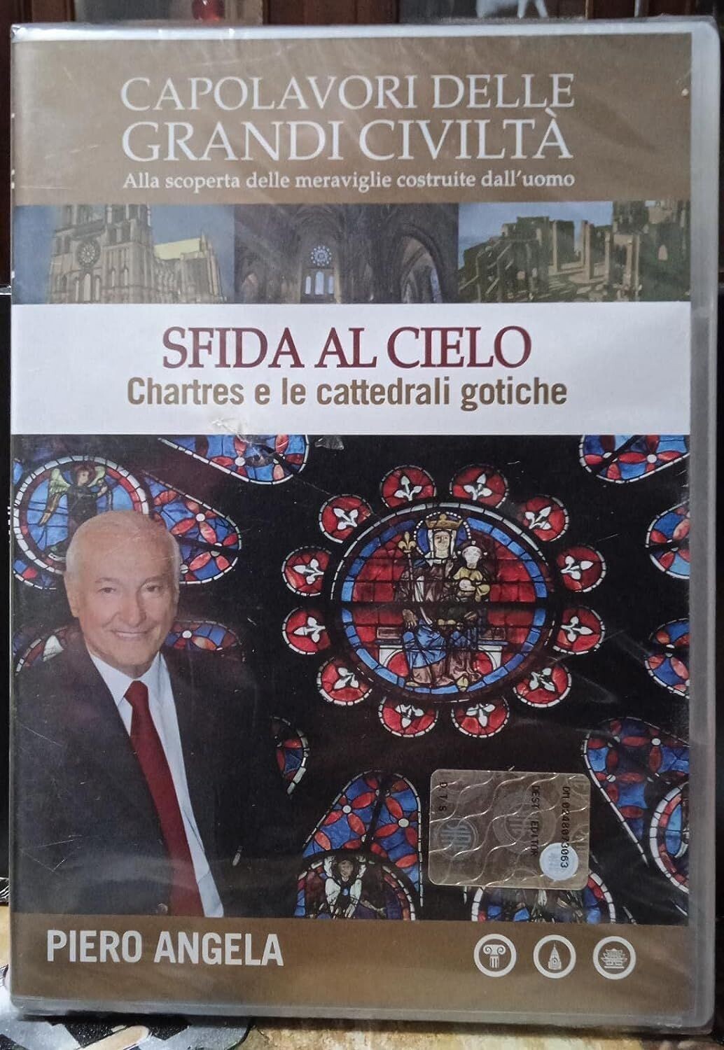 TeknoFilm - DVD – Piero Angela presenta: Capolavori delle grandi civiltà N° 24 - SFIDA AL CIELO: CHARTRES E LE CATTEDRALI GOTICHE (2011) CORRIERE DELLA SERA