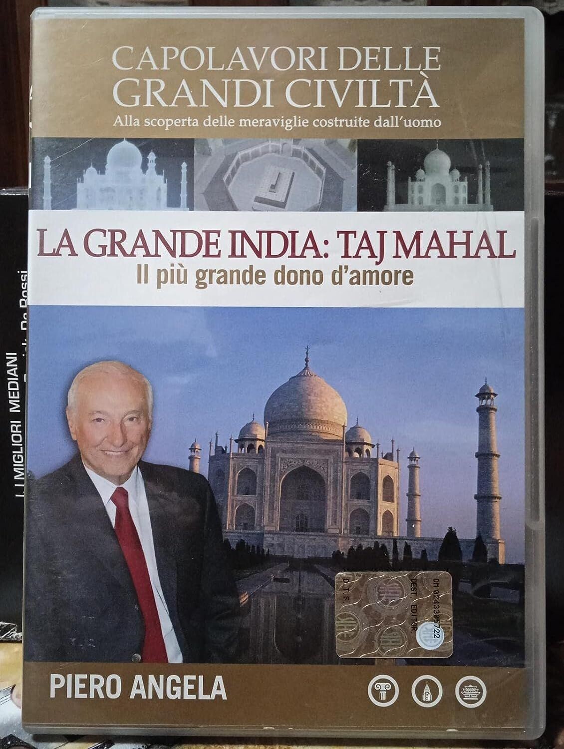 TeknoFilm -  DVD – Piero Angela presenta: Capolavori delle grandi civiltà N° 17 - LA GRANDE INDIA: TAJ MAHAL (2011) CORRIERE DELLA SERA