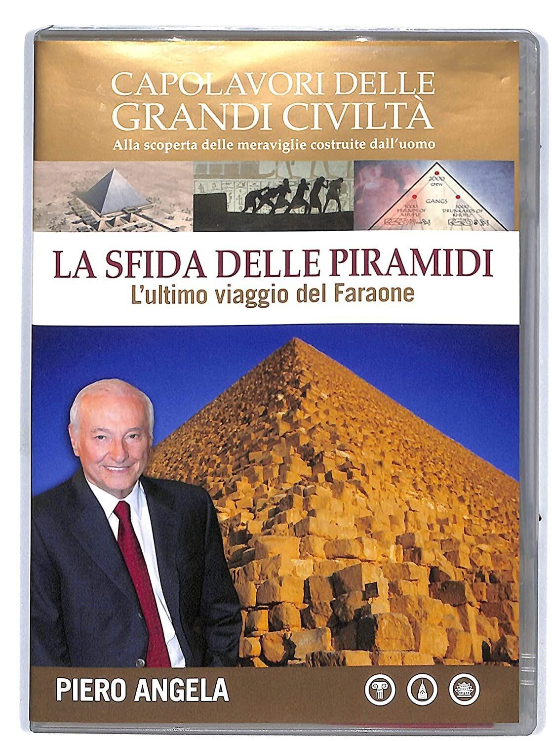 TeknoFilm - DVD – Piero Angela presenta: Capolavori delle grandi civiltà N° 01 - LA SFIDA DELLE PIRAMIDI (2010) CORRIERE DELLA SERA