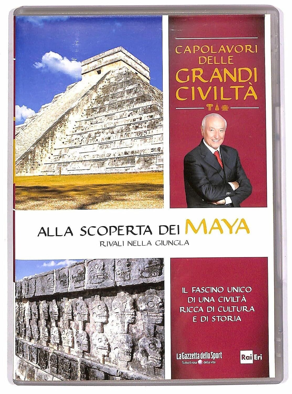 TeknoFilm - DVD – Piero Angela presenta: Capolavori delle grandi civiltà N° 13 - ALLA SCOPERTA DEI MAYA - RIVALI NELLA GIUNGLA (2011) - GAZZETTA DELLO SPORT