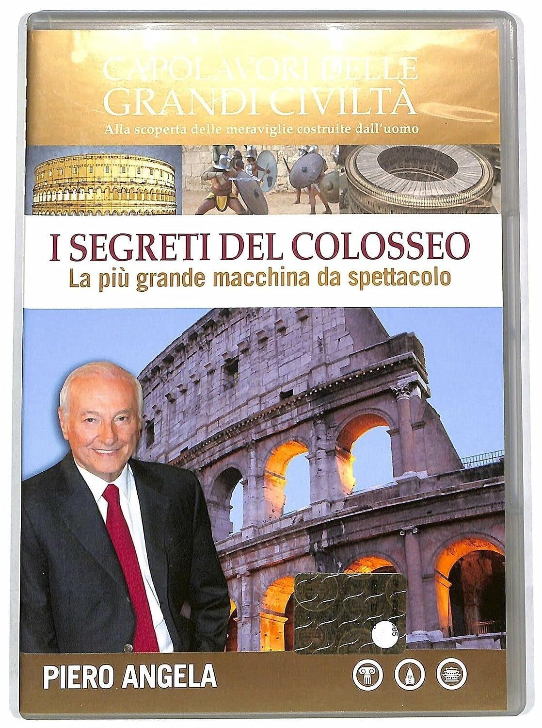 TeknoFilm - DVD – Piero Angela: Capolavori delle grandi civiltà N° 02 - I SEGRETI DEL COLOSSEO - LA PIU' GRANDE MACCHINA DA SPETTACOLO (2010) - CORRIERE DELLA SERA
