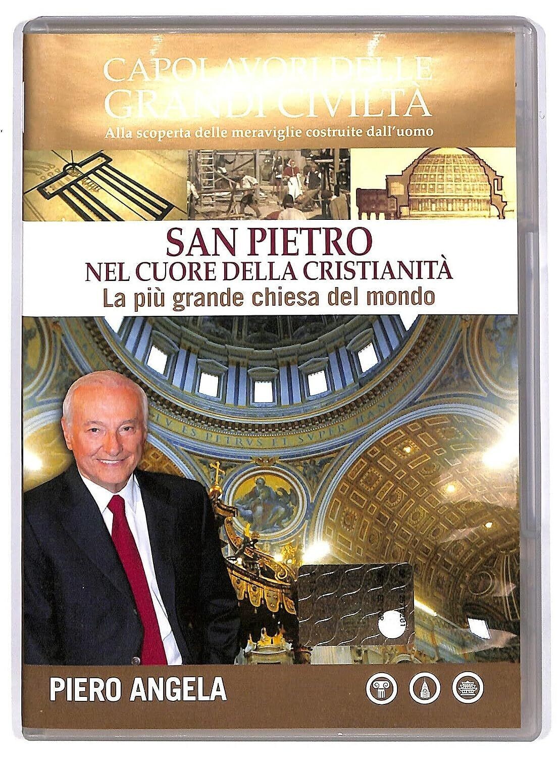 TeknoFilm - DVD – Piero Angela presenta: Capolavori delle grandi civiltà N° 03 - SAN PIETRO: NEL CUORE DELLA CRISTIANITA' (2010) CORRIERE DELLA SERA