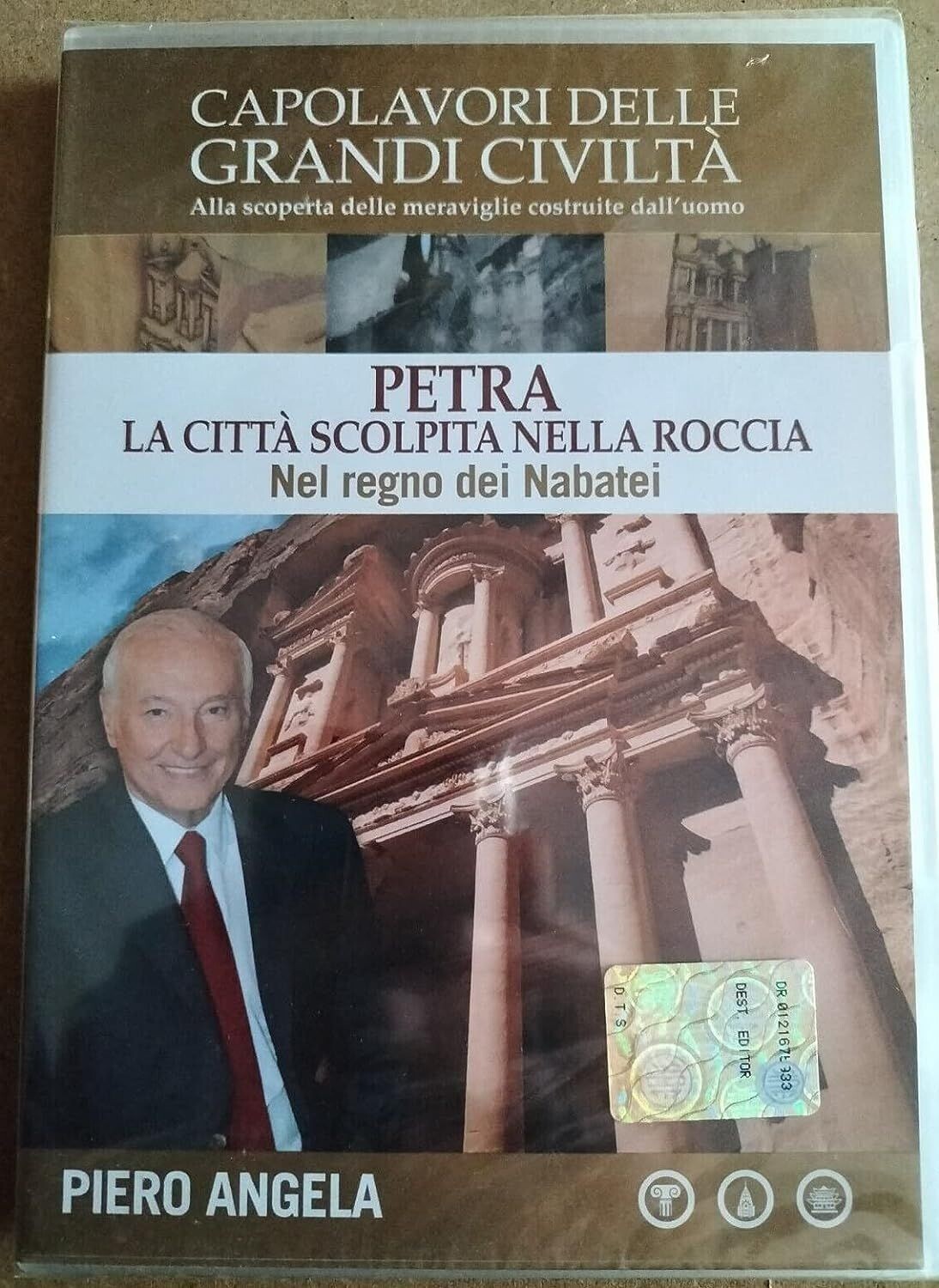 TeknoFilm - DVD – Piero Angela presenta: Capolavori delle grandi civiltà N° 04 - PETRA: LA CITTA' SCOLPITA NELLA ROCCIA (2010) CORRIERE DELLA SERA