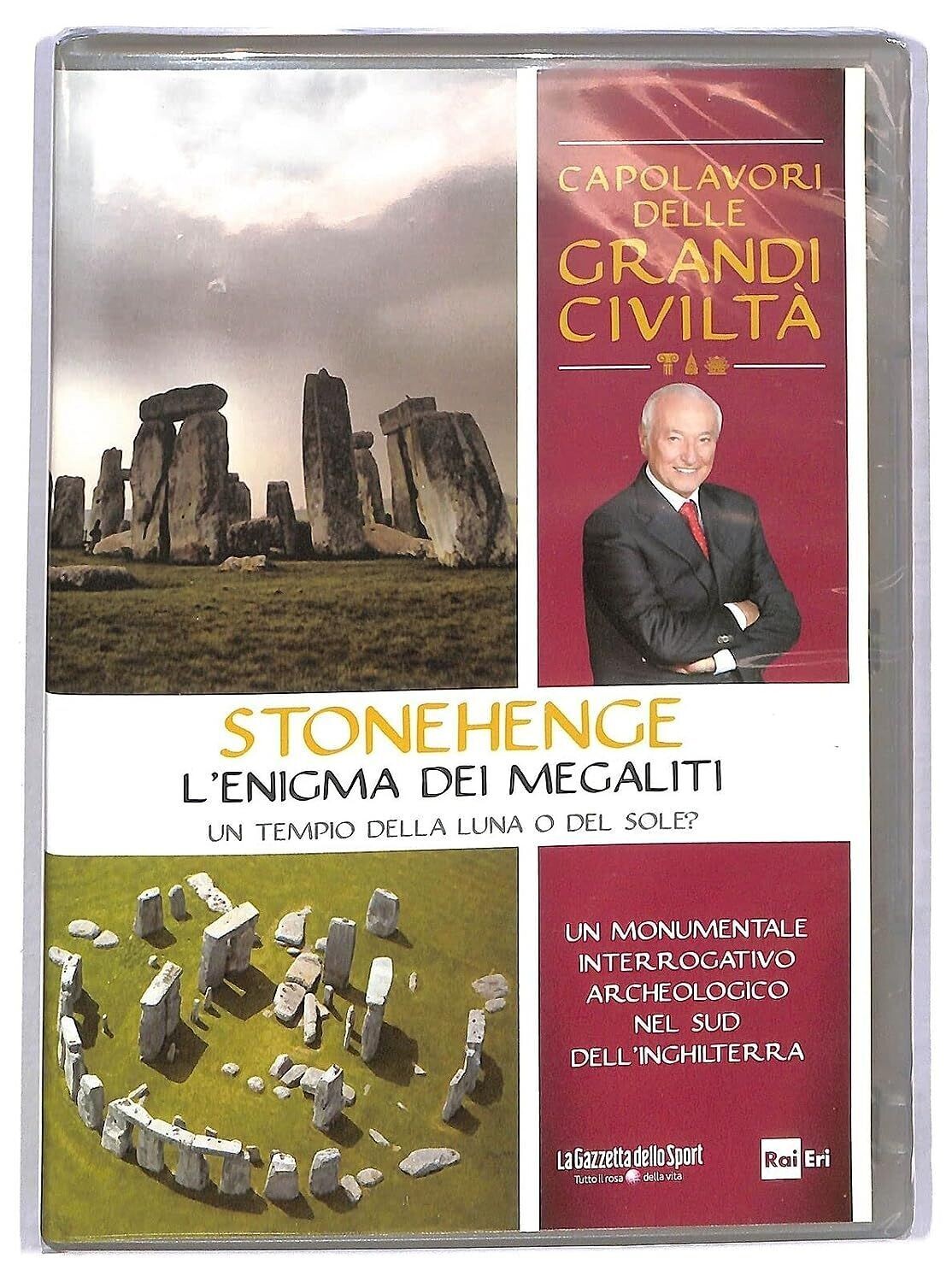 TeknoFilm - DVD – Piero Angela presenta: Capolavori delle grandi civiltà N° 15 - STONEHENGE: L'ENIGMA DEI MEGALITI (2012) - GAZZETTA DELLO SPORT