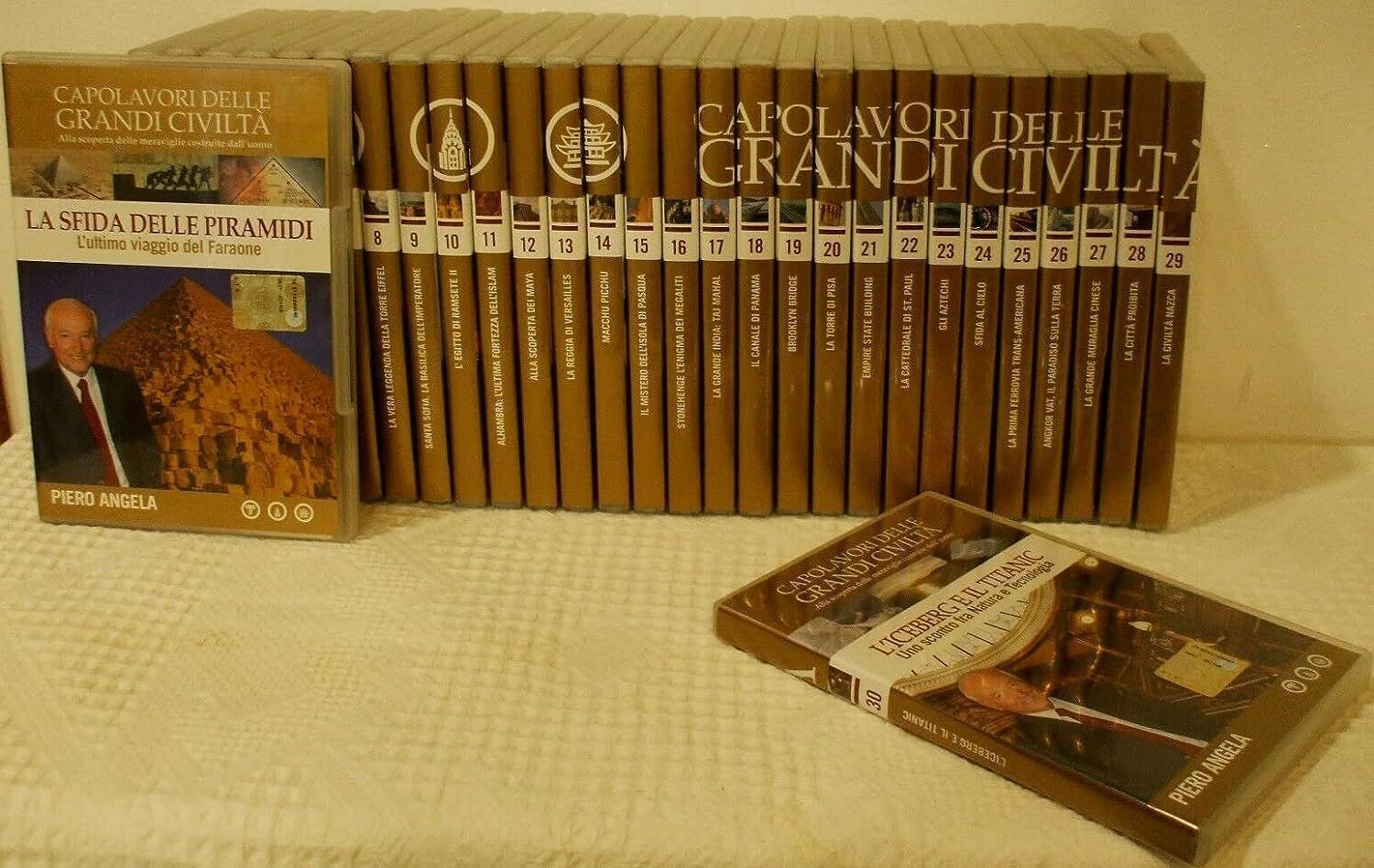 TeknoFilm - 30 DVD (Opera completa) – Piero Angela presenta CAPOLAVORI DELLE GRANDI CIVILTA' (2004) - CORRIERE DELLA SERA