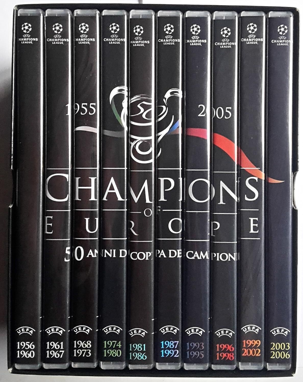 TeknoFilm - Box 10 DVD (Opera completa) - CHAMPIONS OF EUROPE - 50 ANNI DI COPPA CAMPIONI - 1965/2005 (2006) - GAZZETTA DELLO SPORT