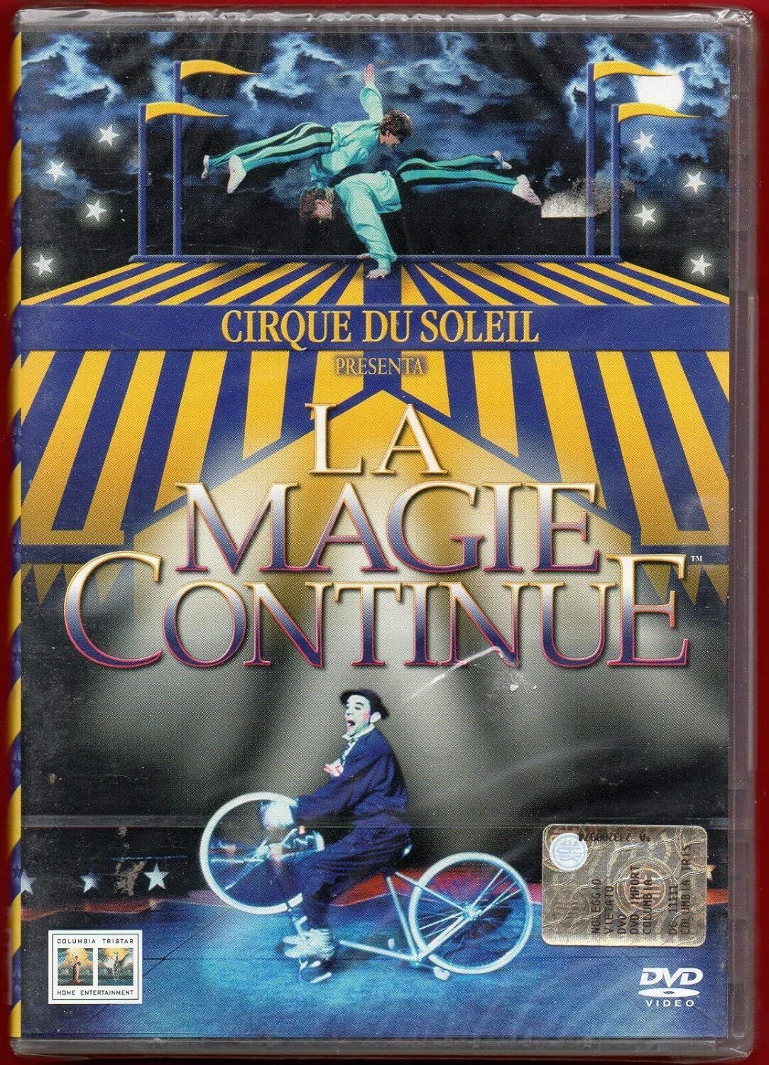 TeknoFilm -  DVD – LA MAGIE CONTINUE - CIRQUE DU SOLEIL di Lacombe Pierre (1986) - COLUMBIA TRISTAR
