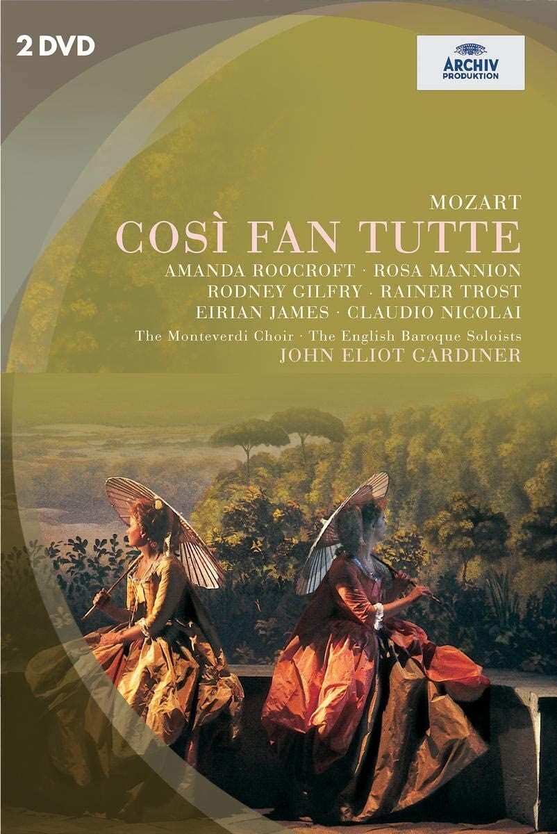 TeknoFilm - 2 DVD + Book – W. A. Mozart - COSI' FAN TUTTE (ossia La scuola degli amanti KV 588) di Peter Mumford (1992) - ARCHIV PRODUCTION