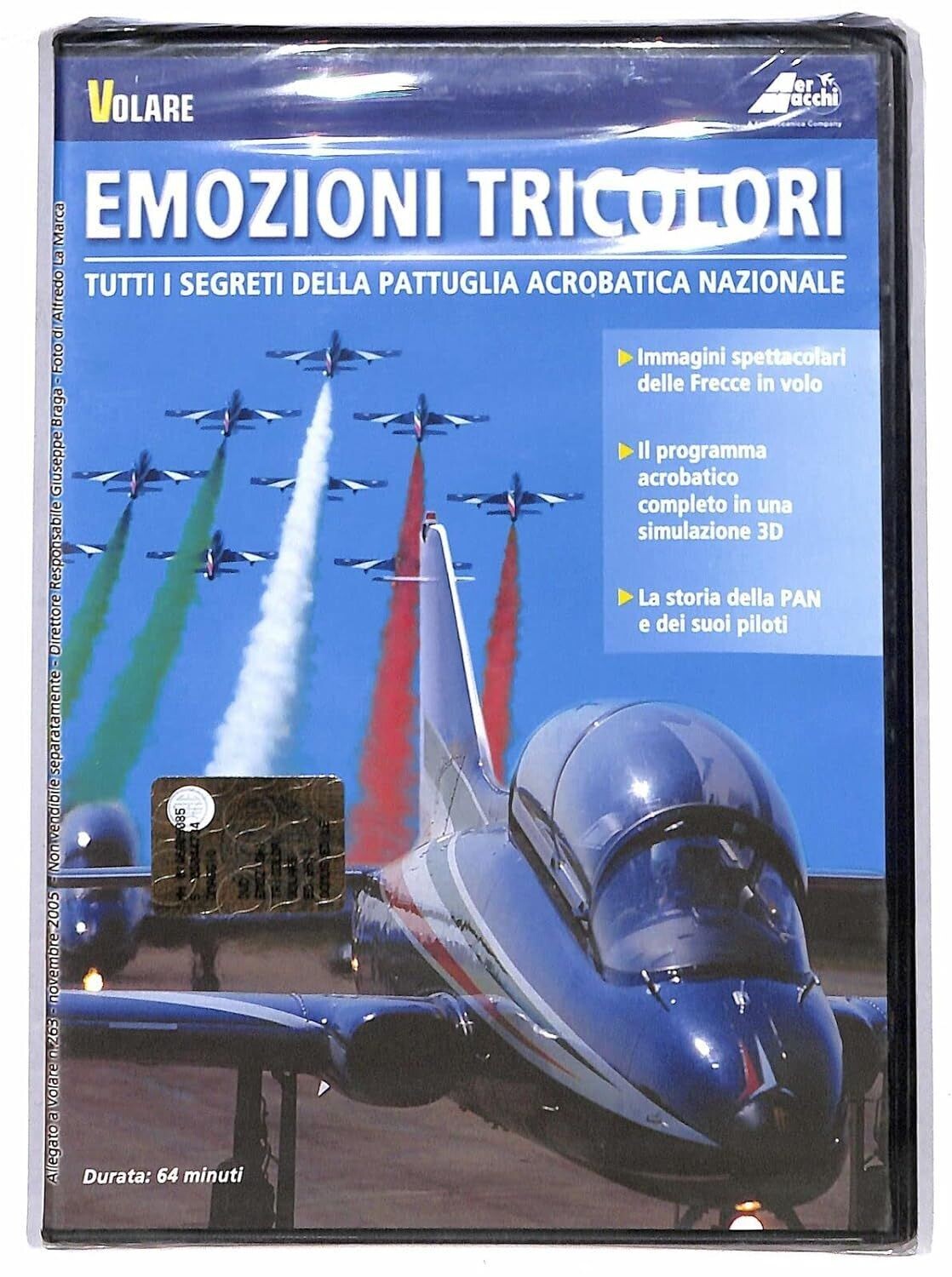 TeknoFilm – DVD – EMOZIONI TRICOLORI - Tutti i segreti della pattuglia acrobatica nazionale (2002) - VOLARE
