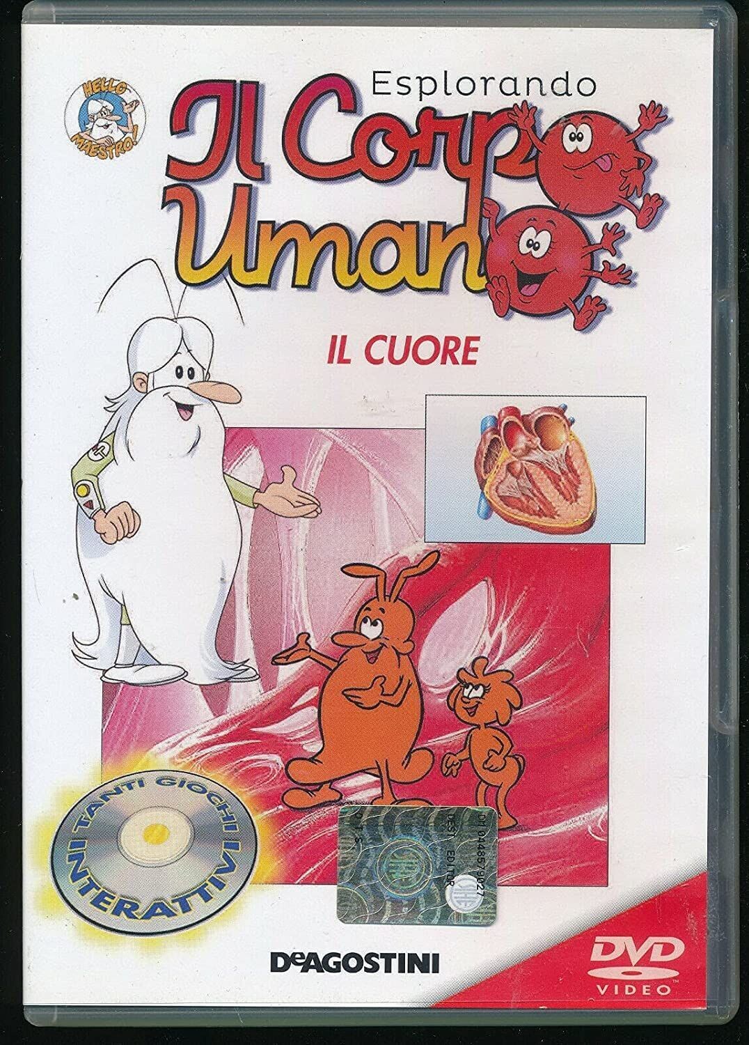 TeknoFilm – DVD – ESPLORANDO IL CORPO UMANO Vol. 01 - IL CUORE (1989) - DE AGOSTINI