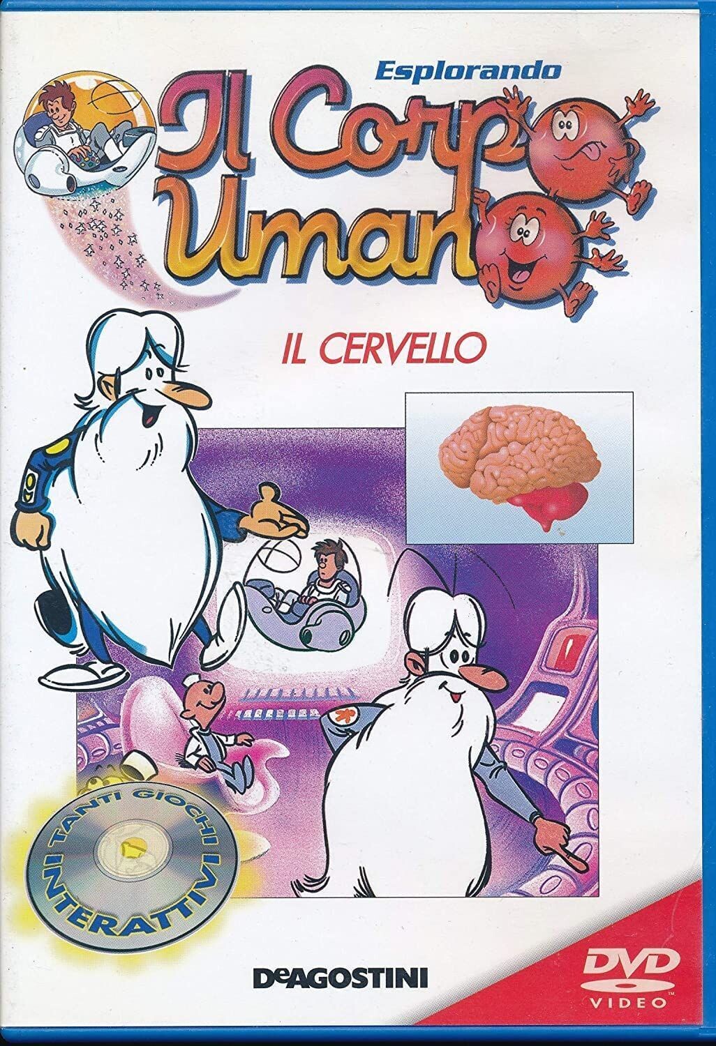 TeknoFilm – DVD – ESPLORANDO IL CORPO UMANO Vol. 09 - IL CERVELLO (1989) - DE AGOSTINI