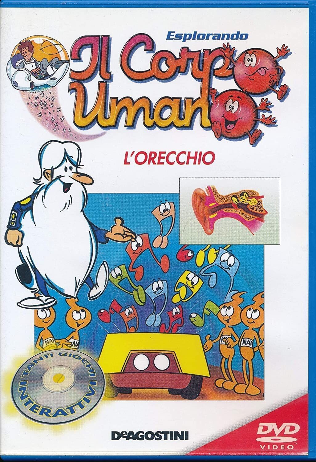 TeknoFilm – DVD – ESPLORANDO IL CORPO UMANO Vol. 11 - L'ORECCHIO (1989) - DE AGOSTINI