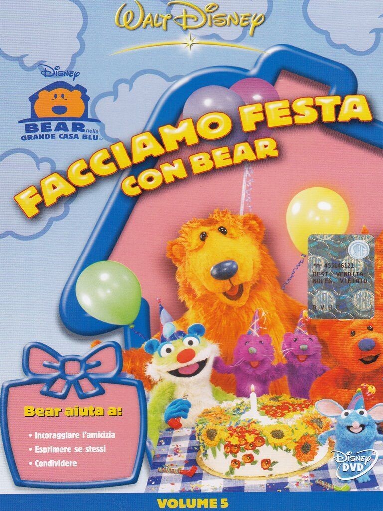 TeknoFilm - DVD – FACCIAMO FESTA CON BEAR Vol. 05 - BEAR NELLA GRANDE CASA BLU (1997) - WALT DISNEY