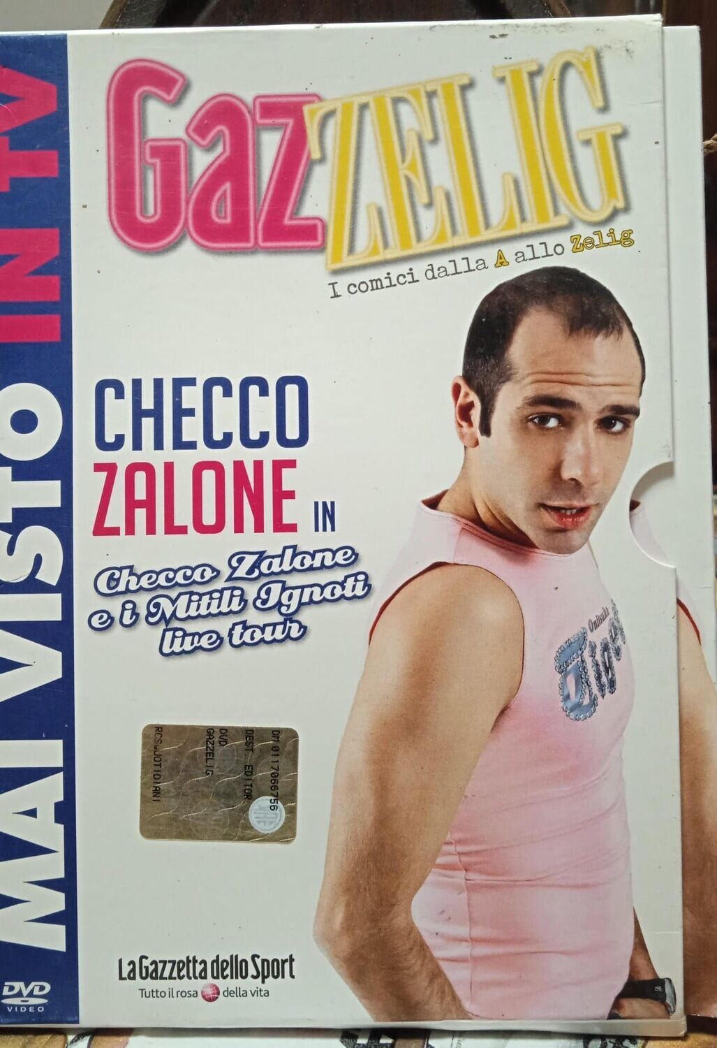 TeknoFilm - DVD – GAZZELIG - CHECCO ZALONE E I MITILI IGNOTI LIVE TOUR (2009) - GAZZETTA DELLO SPORT