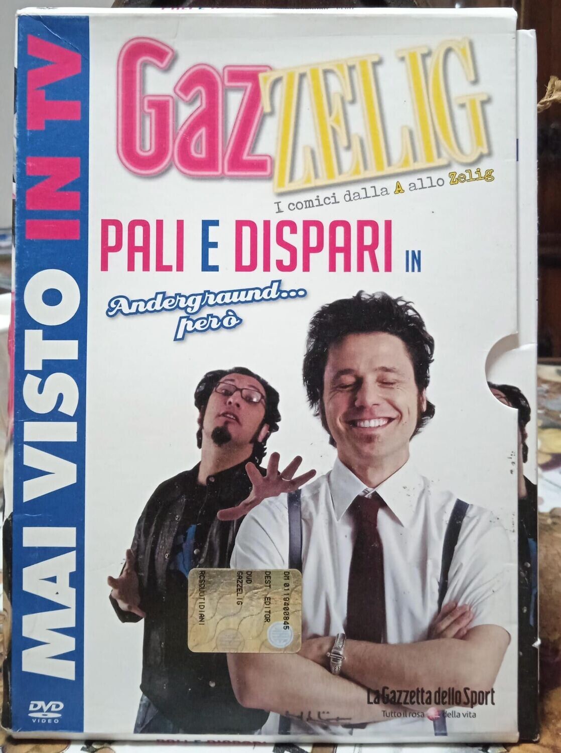 TeknoFilm - DVD – GAZZELIG - PALI E DISPARI in ANDERGROUND…PERO' (2009) - GAZZETTA DELLO SPORT
