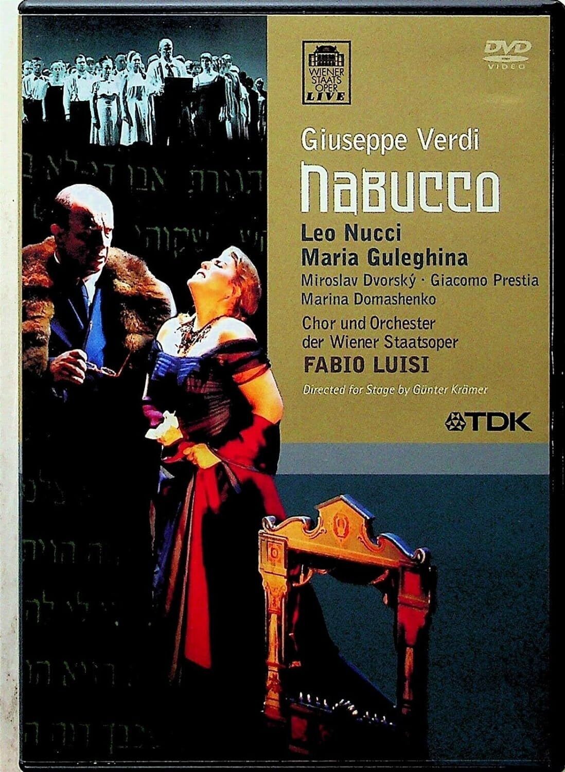 TeknoFilm - DVD (NTSC) – Giuseppe Verdi: NABUCCO (Chor und Orchester der Wiener Staatsoper) di Anton Reitzenstein (2001) - TDK