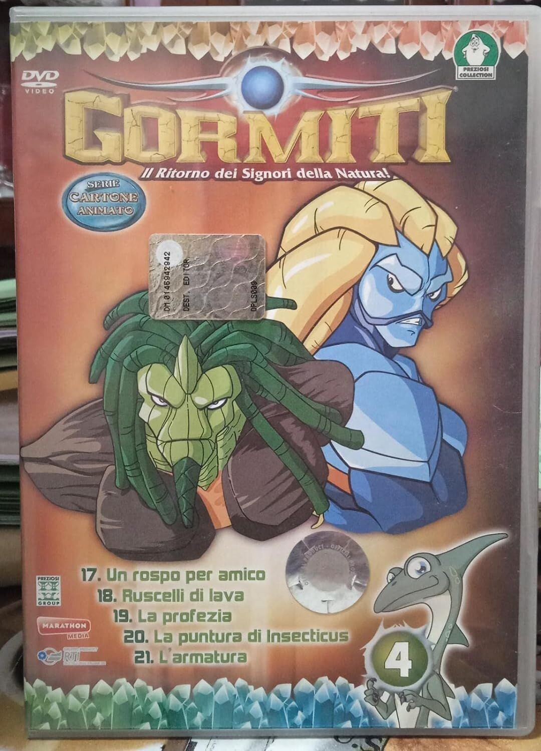 TeknoFilm – DVD (Versione slim)– GORMITI (Il ritorno dei signori della natura) Vol. 04 Episodi da 17 a 21 (2008) - GIOCHI PREZIOSI