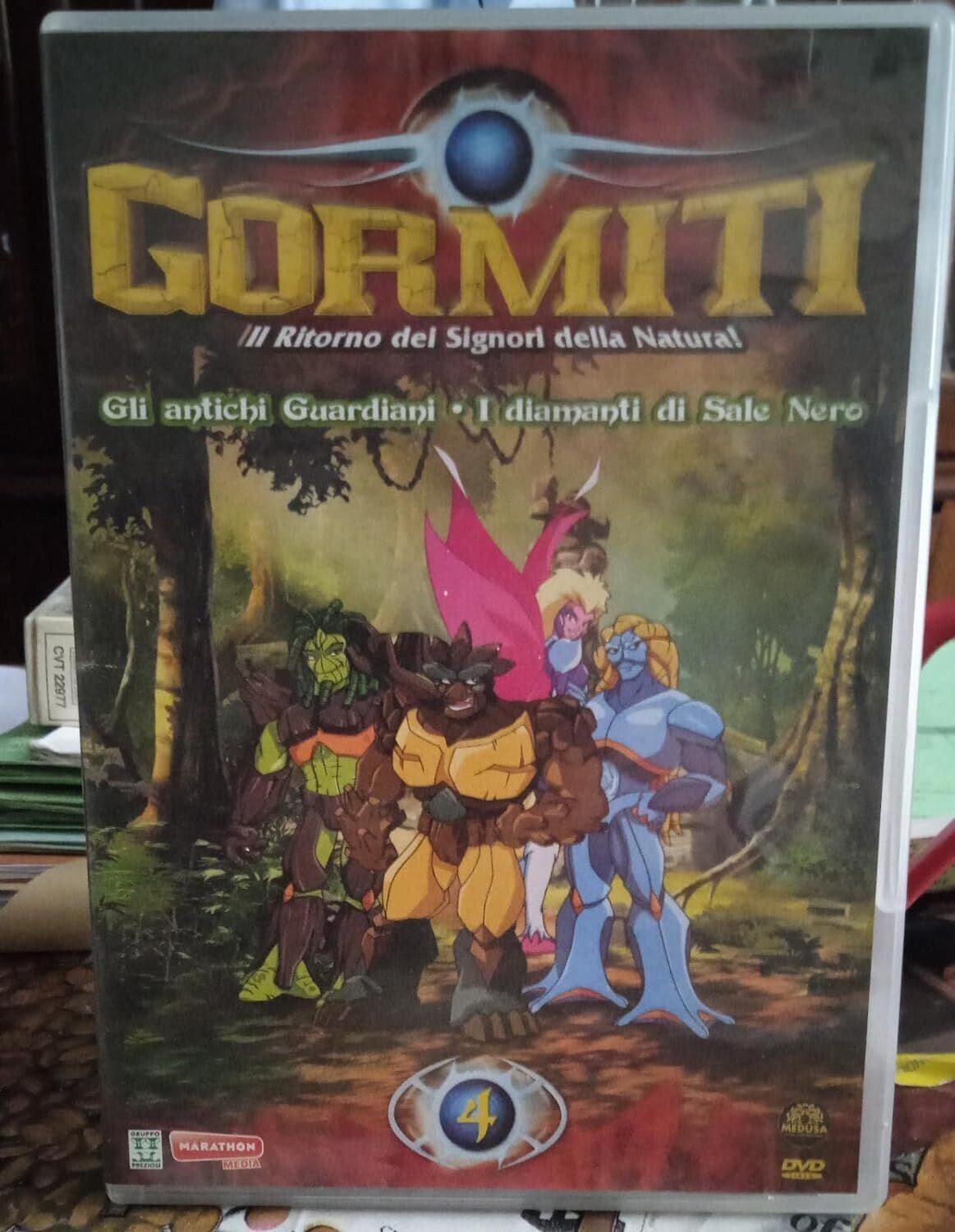 TeknoFilm – DVD - GORMITI Vol. 04 (2 Ep. Gli antichi guardiani + Il diamante di sale nero) 2008 - MEDUSA