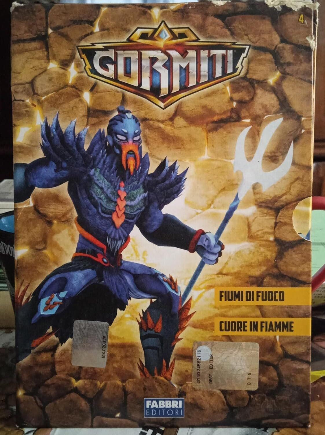 TeknoFilm – DVD (Edizione italiana in cartoncino) – GORMITI Vol. 04 (2 Ep. Fiumi di fuoco + Cuore in fiamme) 2008 - FABBRI EDITORI