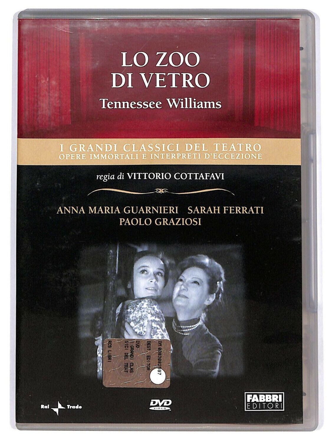 TeknoFilm - DVD – I grandi classici del Teatro: TENNESSE WILLIAMS - LO ZOO DI VETRO di Vittorio Cottafavi (1975) - FABBRI EDITORI