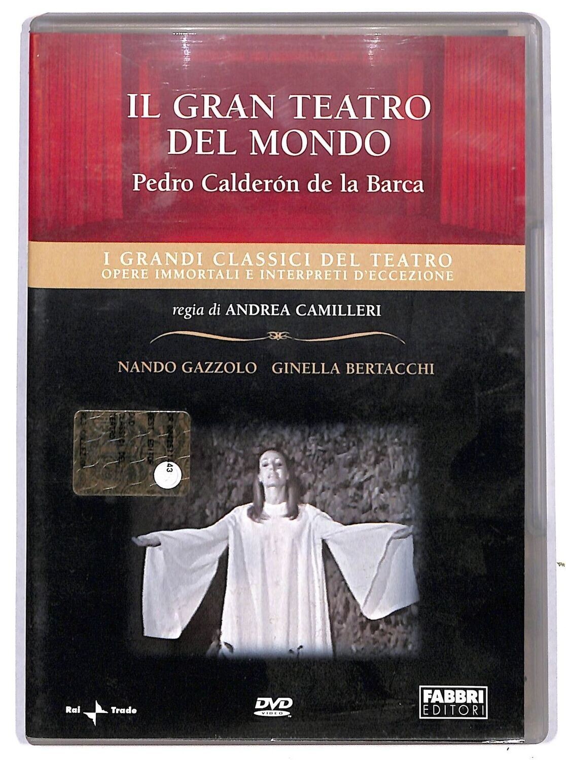 TeknoFilm - DVD – I grandi classici del Teatro: DE LA BARCA - IL GRAN TEATRO DEL MONDO di Andrea Camilleri (1969) - FABBRI EDITORI