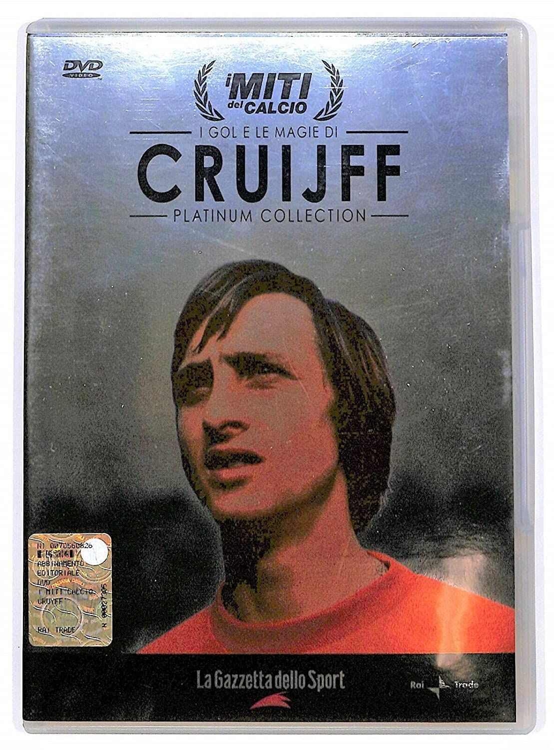 TeknoFilm - DVD – I MITI DEL CALCIO N° 09 - CRUIJFF (Platinum collection) (2005) - GAZZETTA DELLO SPORT