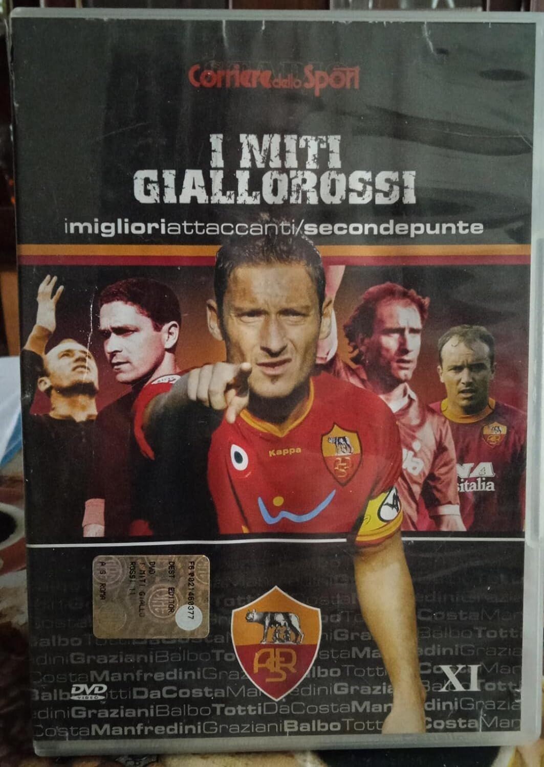 TeknoFilm - DVD – I MITI GIALLOROSSI Vol. 11 - I MIGLIORI ATTACCANTI + SECONDE PUNTE - CORRIERE DELLO SPORT