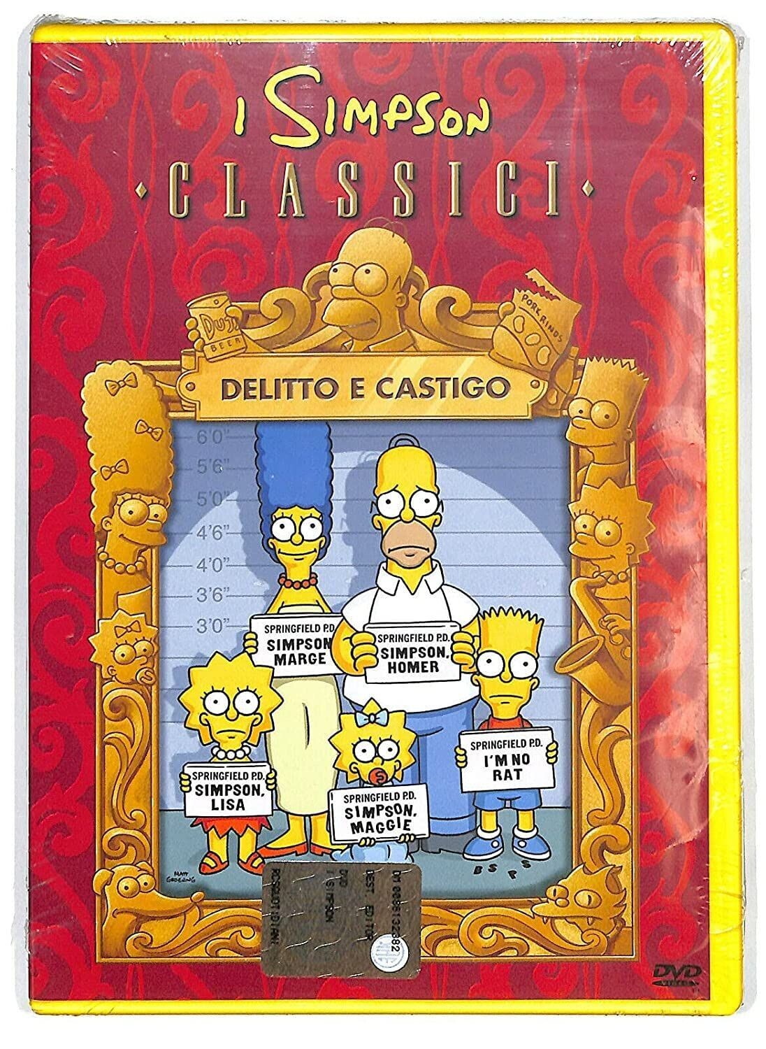 TeknoFilm - DVD – I SIMPSON - CLASSICI Vol. 12 - DELITTO E CASTIGO (1992-94) - GAZZETTA DELLO SPORT