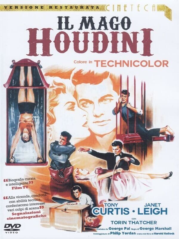 TeknoFilm - DVD (Versione Restaurata) – IL MAGO HOUDINI di George Marshall (1954) - NAR INTERNATIONAL