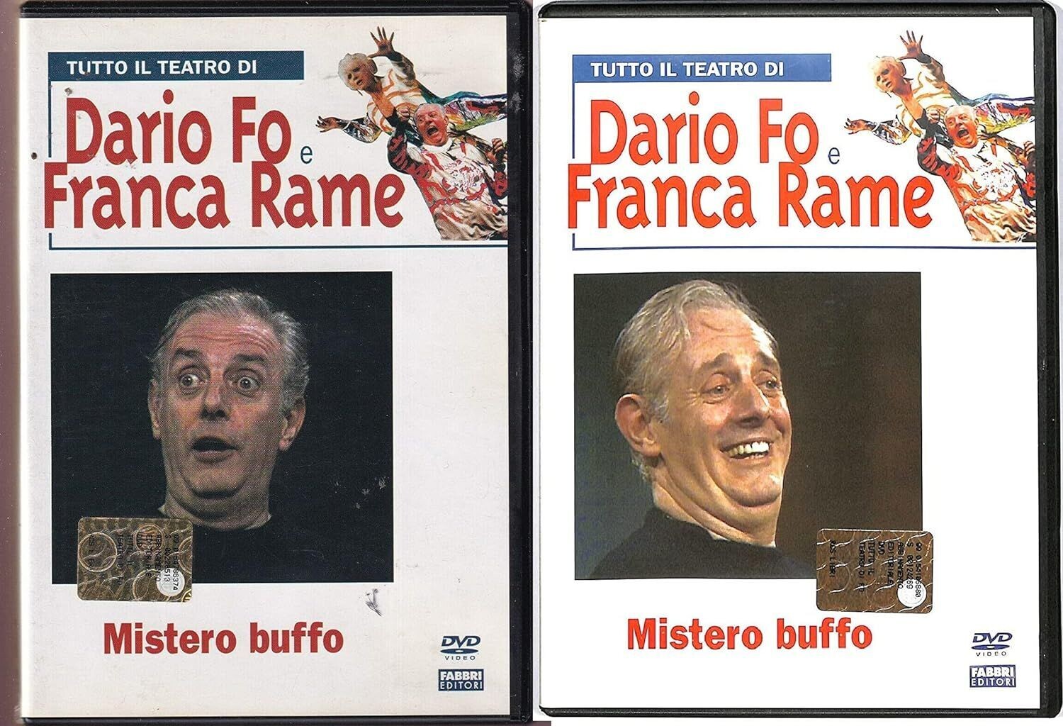 TeknoFilm - 2 DVD + Book – Il teatro di Dario Fò e Franca Rame - MISTERO BUFFO Parte prima e seconda di Guido Tosi (1977) - FABBRI EDITORI