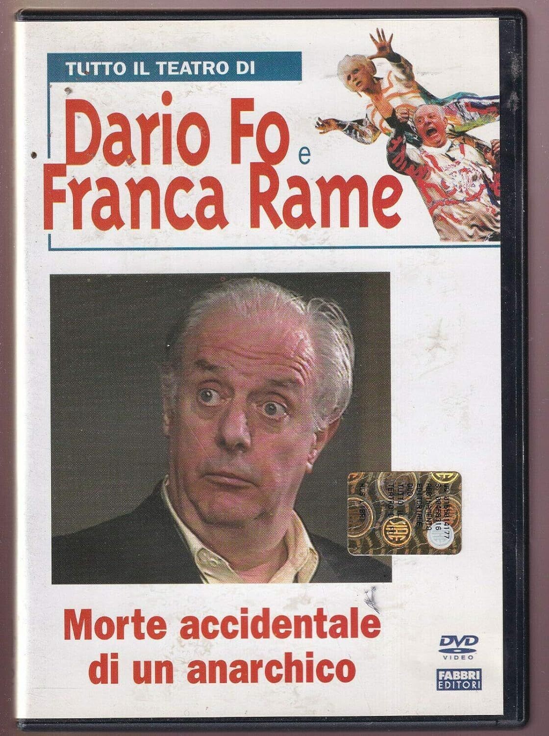 TeknoFilm - DVD + Book – Il teatro di Dario Fò e Franca Rame - MORTE ACCIDENTALE DI UN ANARCHICO di Dario Fò (1987) - FABBRI EDITORI