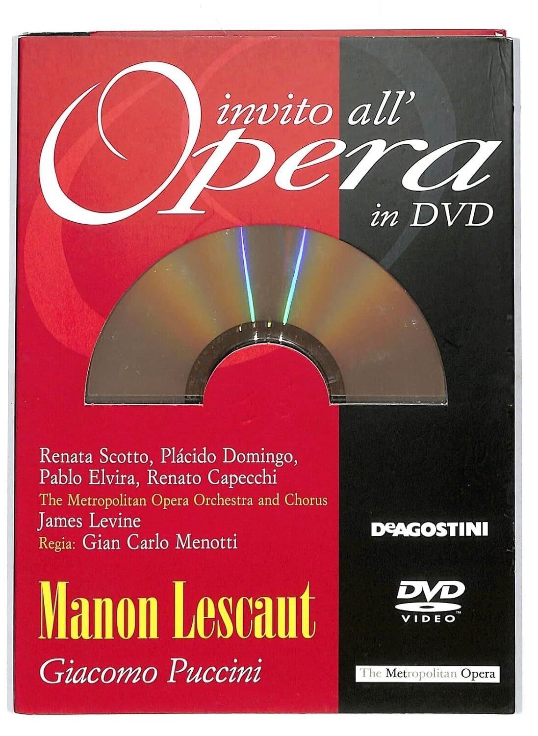 TeknoFilm - DVD - INVITO ALL'OPERA Vol. 16 - Giacomo Puccini: MANON LESCAUT (The Metropolitan Opera Orchestra and Chorus) di Kirk Browning (1980) - DE AGOSTINI