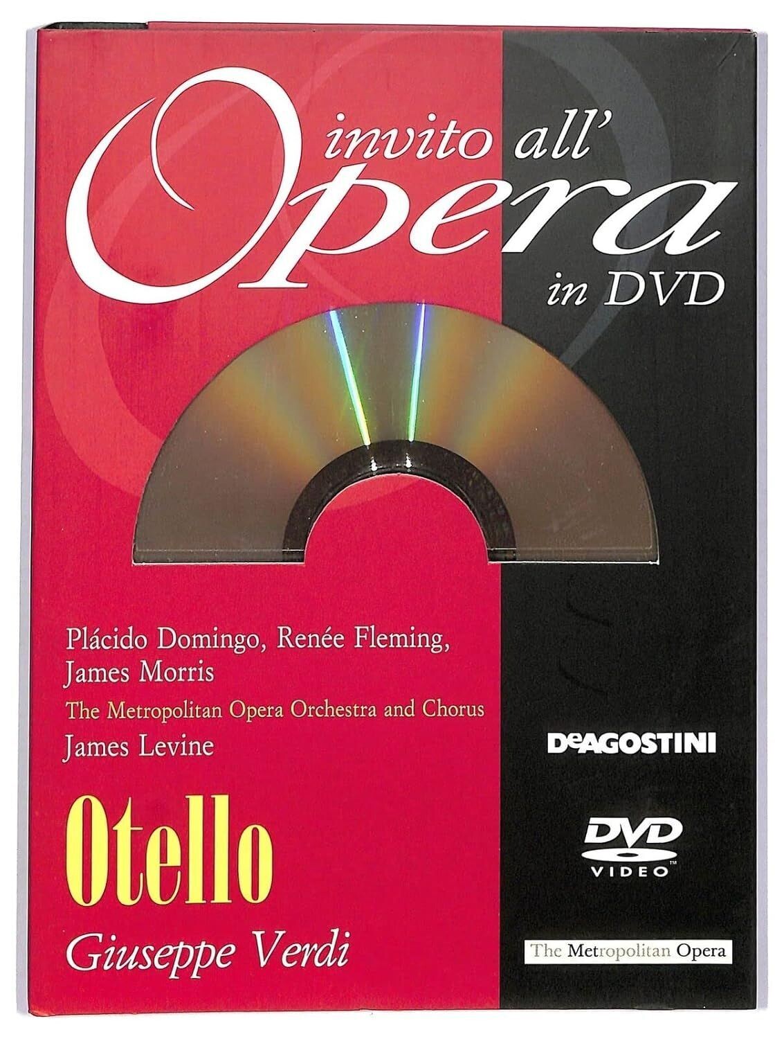 TeknoFilm - DVD - INVITO ALL'OPERA Vol. 15 - GIUSEPPE VERDI - OTELLO (Teatro della Scala di Milano): James Levine - The Metropolitan Opera chorus and orchestra di Brian Large (1996) - DE AGOSTINI